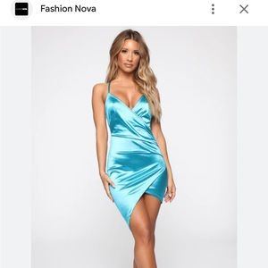 Fashion Nova Starlight Beauty blue dress